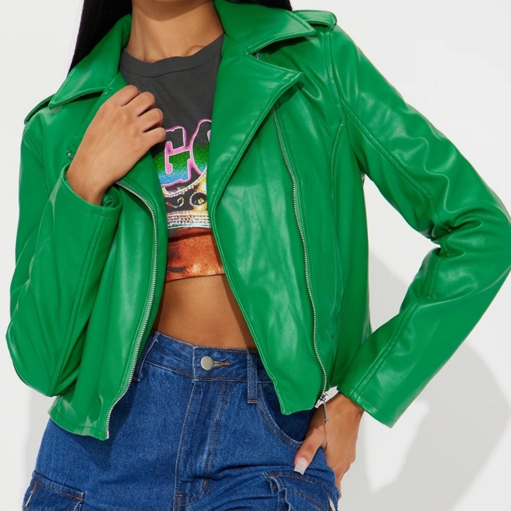 Faux Leather Jacket - Picture 2 of 2